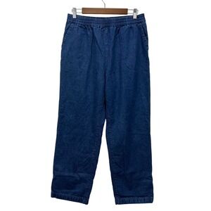 American Sweetheart Denim Pull On Pants Womens 14 Blue Elastic Waist Vintage 90s